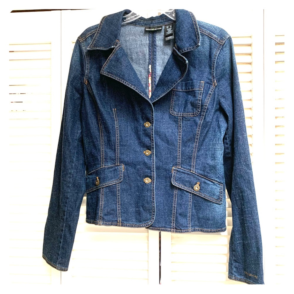 DKNY Women’s Button-Front Jean Jacket, size XL